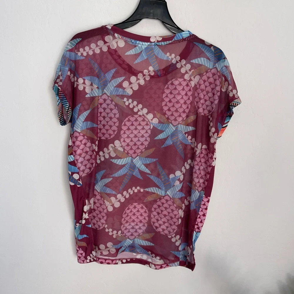 ADIDAS x FARM Rio Pineapple Print Boxy Tee Shirt Size XS Streetwear - Picture 6 of 6